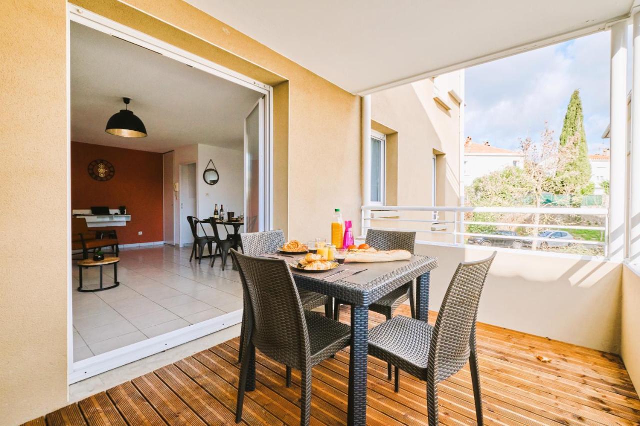 Tout Confort ! Calme, Climatisation, Piscine, Parking Gratuit, Grande Terrasse, Netflix, Wifi Carcassonne Eksteriør billede