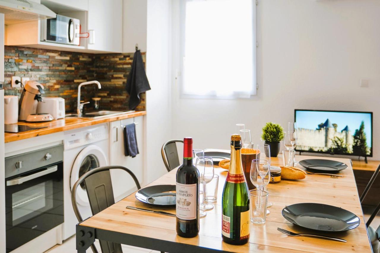 Tout Confort ! Calme, Climatisation, Piscine, Parking Gratuit, Grande Terrasse, Netflix, Wifi Carcassonne Eksteriør billede